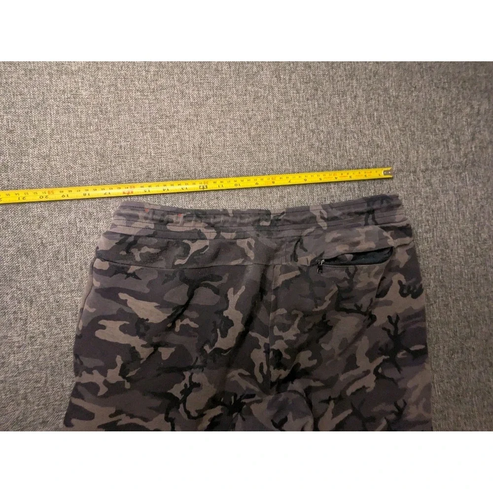 Nike Camo Joggers Y2K Large‎ Sweatpants Black Gray Camo Fleece Athletic Pants